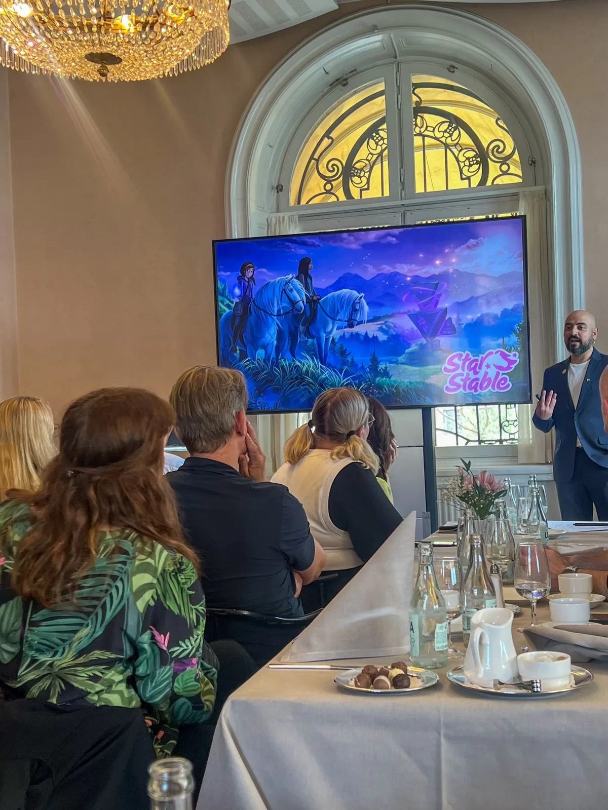 Speaking at the Swedish Parliament